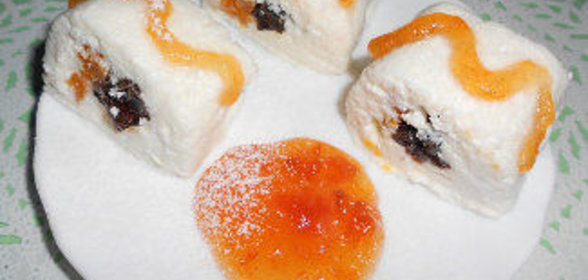 Творожные роллы с сухофруктами