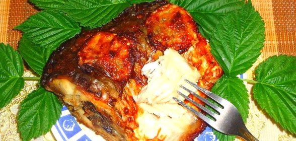 Запеченный карп с лимоном