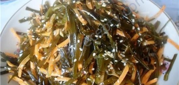 Салат Из Моркови с морской капустой