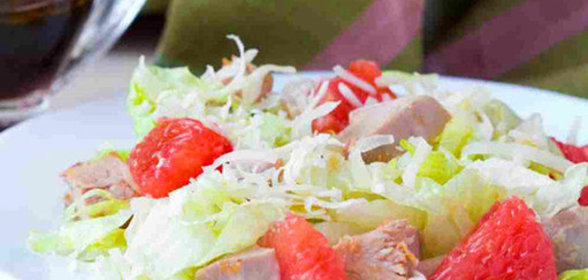 Салат с грейпфрутом и куриной грудкой