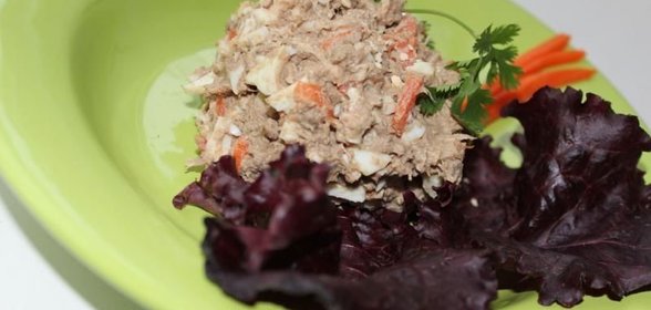 Салат из печени свиной