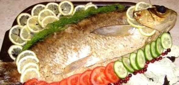 Форель на карамели