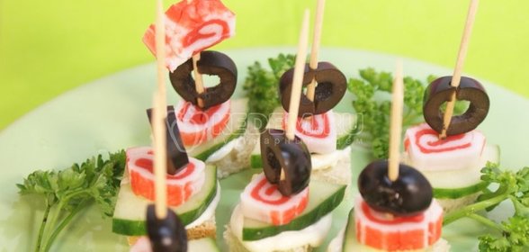 Канапе «на скорую руку»