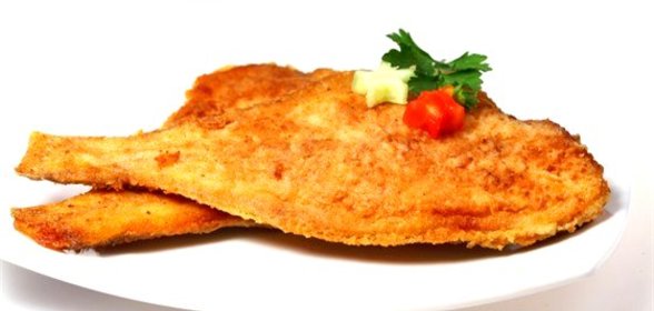 Камбала в молотой маце