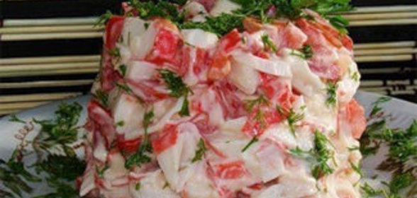 Салат Красное море