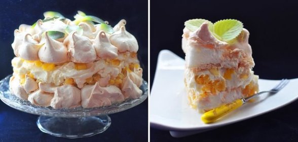 Невесомый торт-безе «Пина Колада»