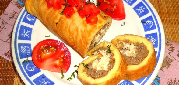 Рулет с гусиной печенью