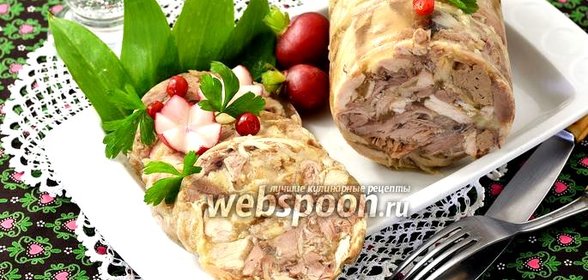 Куриный рулет в бутылке