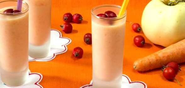 Молочный кисель с морковью