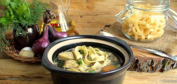 Грибная лапша Джинга ( воскресный обед)