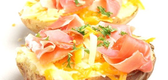 Картофель с ветчиной