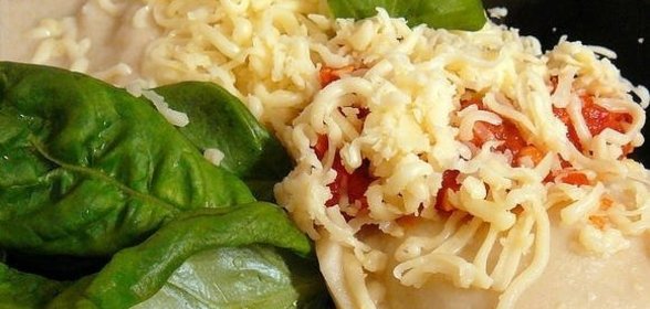 Равиоли с ветчиной и грибами