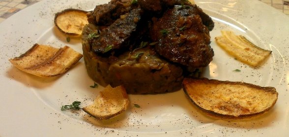 Куриная печень в хересе