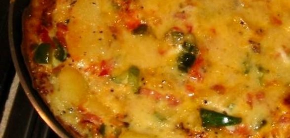 Фритатта с овощами и картофелем