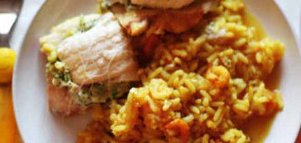 Рыбные рулетики с рисом