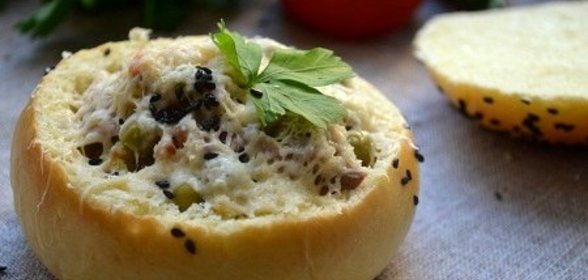 Съедобная тарелка с рагу