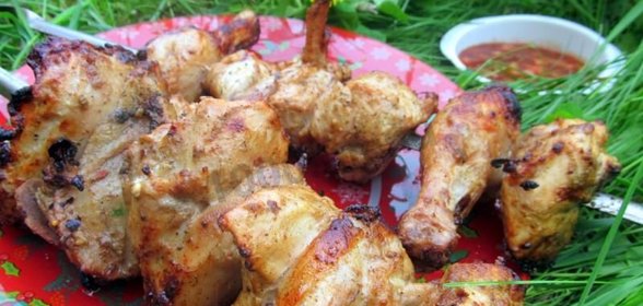 Шашлык с горчицей