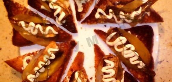 Бутерброды со шпротами соленым огурцом
