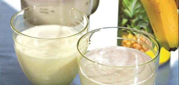 Густой банановый коктейль