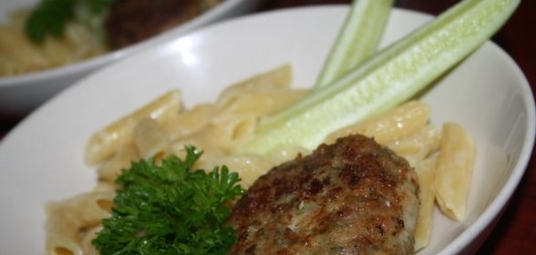 Пышные свиные котлетки (панируем в рисовой муке)