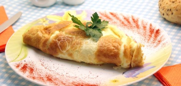 Омлет с грибами