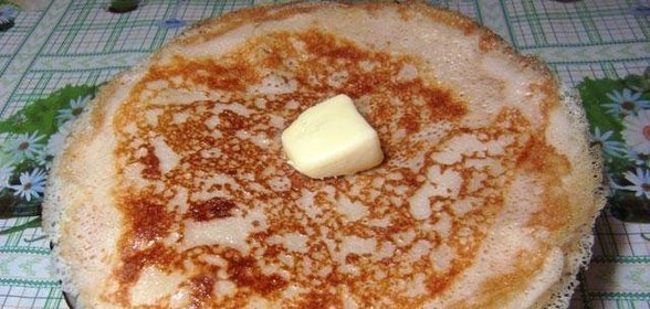 Блинчики на молоке дрожжевые