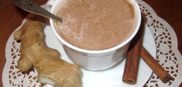 Имбирное какао с корицей и ванилью