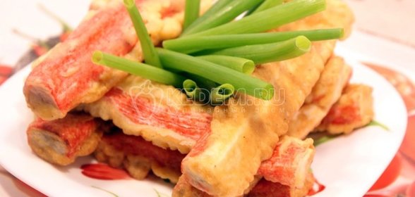 Крабовые палочки в кляре