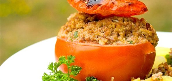Фаршированные мясом помидоры
