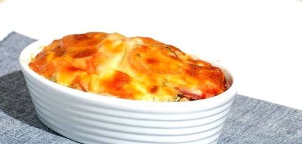 Запеканка из курицы с креветками