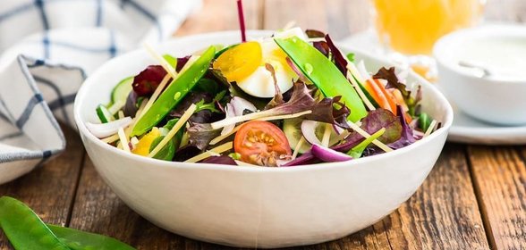 Хрустящий яичный салат