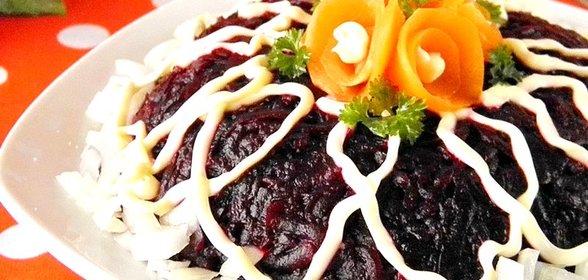 Селедка под шубой без яиц