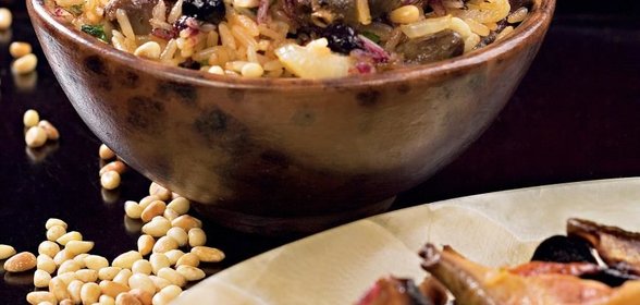 Турецкий плов с куриными потрошками Ич пилав