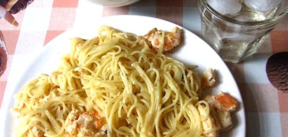 Паста с креветками