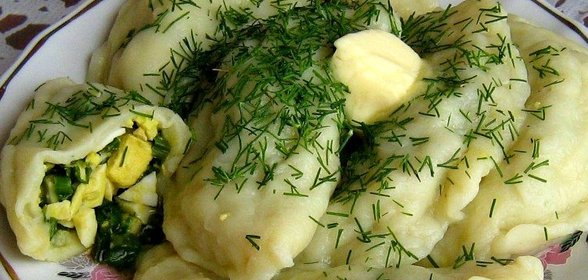 Вареники со шпинатом