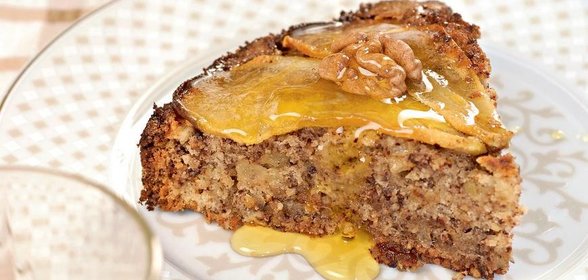 Грушевый пирог с шоколадом