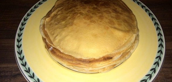 Заварные блинчики на молоке