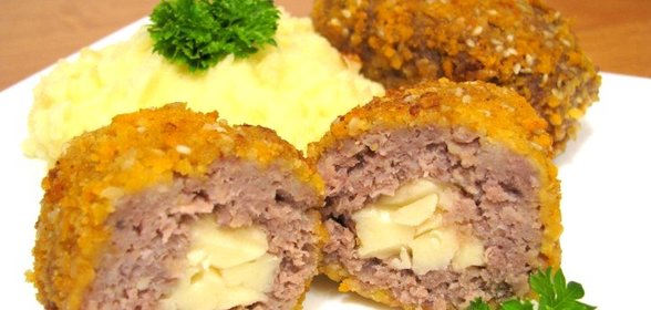 Котлеты с сырной начинкой