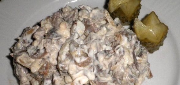 Салат из пупков куриных