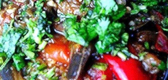 Холодная закуска из баклажанов