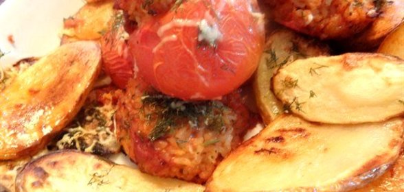 Помидоры, фаршированные рисом