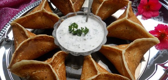 Катаеф с сыром и грибами