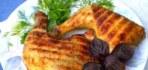 Окорочка жаренные на углях