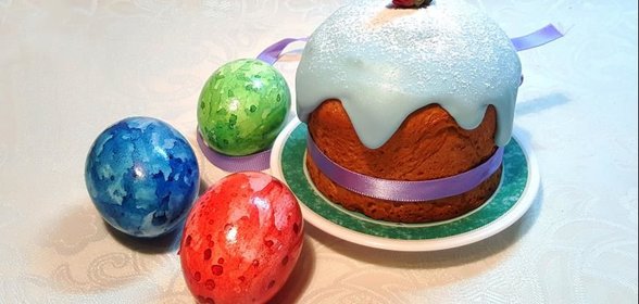 Пасхальный заварной кулич