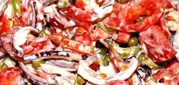 Салат с отварной грудкой