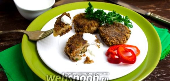 Котлеты с печёным баклажаном