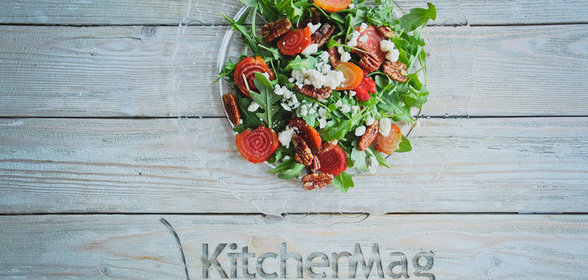 Салат со свеклой и грецкими орехами