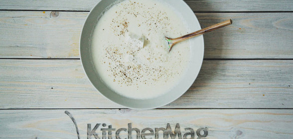 Крем-суп из цветной капусты с брынзой