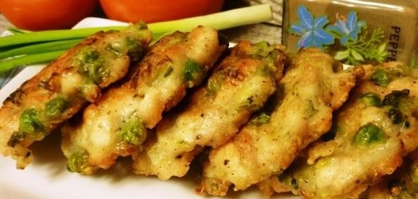 Оладьи из куриного фарша