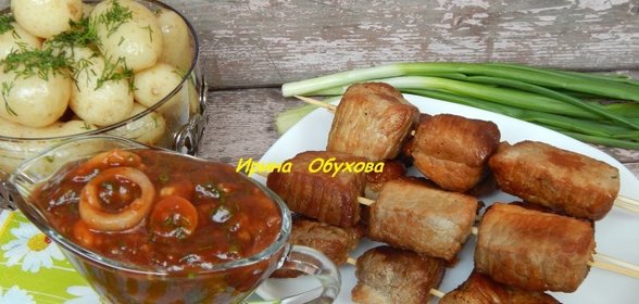 Шашлык на сковороде